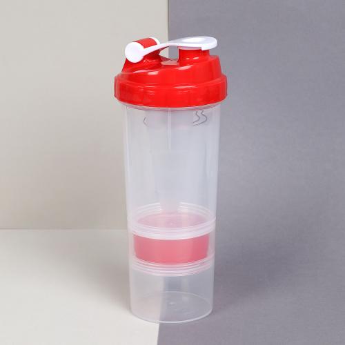 Бутылка/Шейкер СПАЙДЕР SHS-500 бело-красная, для спортивного питания 500ML