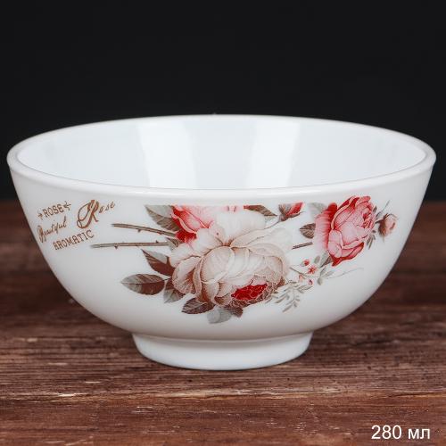 Пиала 280 мл 110 мм / W-45/6 (6916) /уп 96/ серия Чайная роза