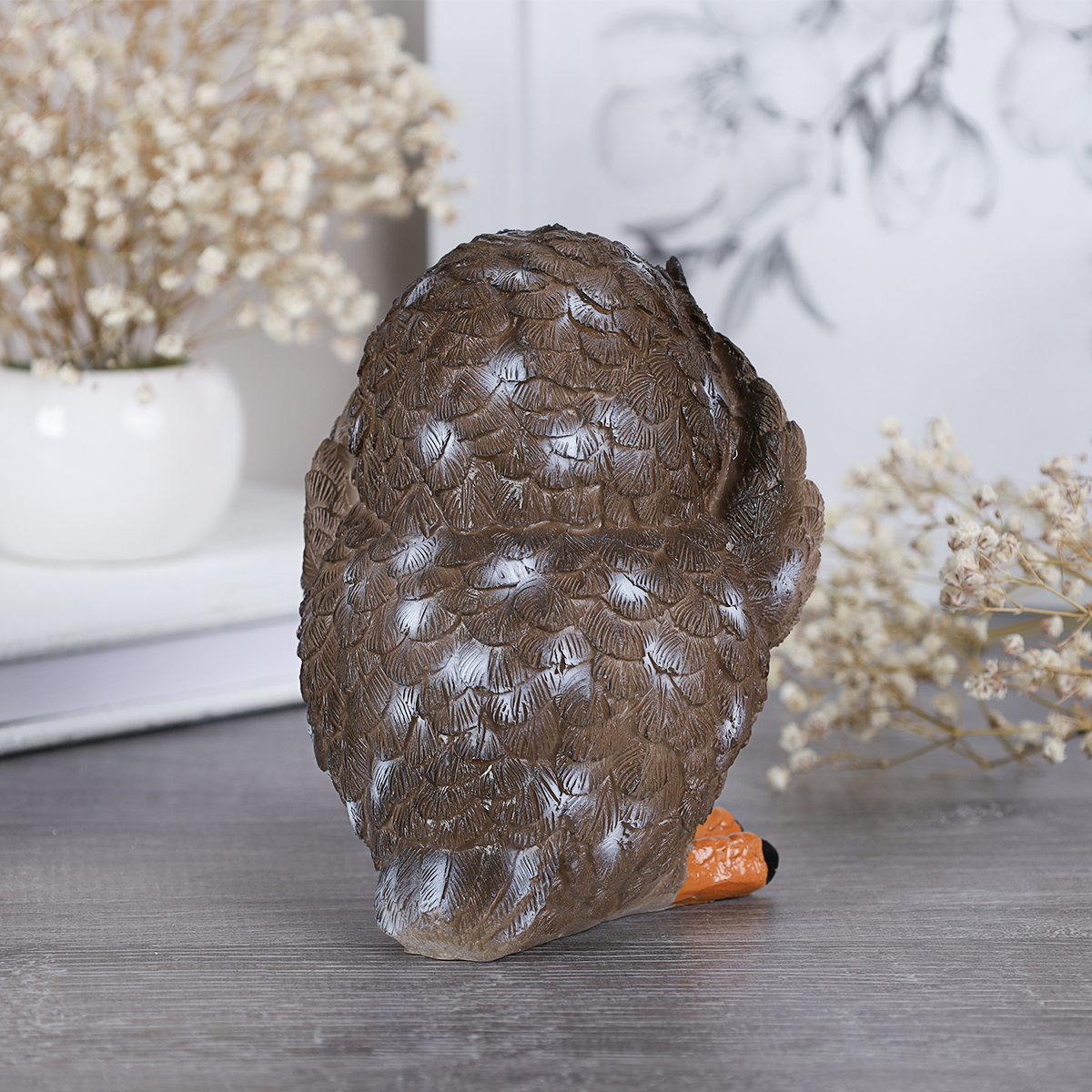 Фигурка Сова не вижу не слышу не говорю 14 см / KY-11-1 /уп 60/коричневая