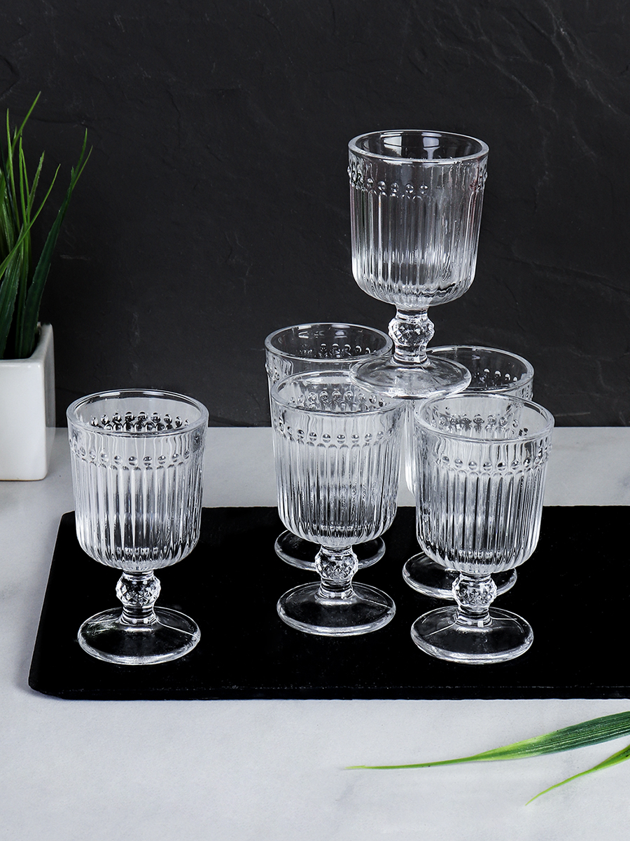 Рюмка 6 штук 60 мл на ножке прямая / F207-1A /уп 24/