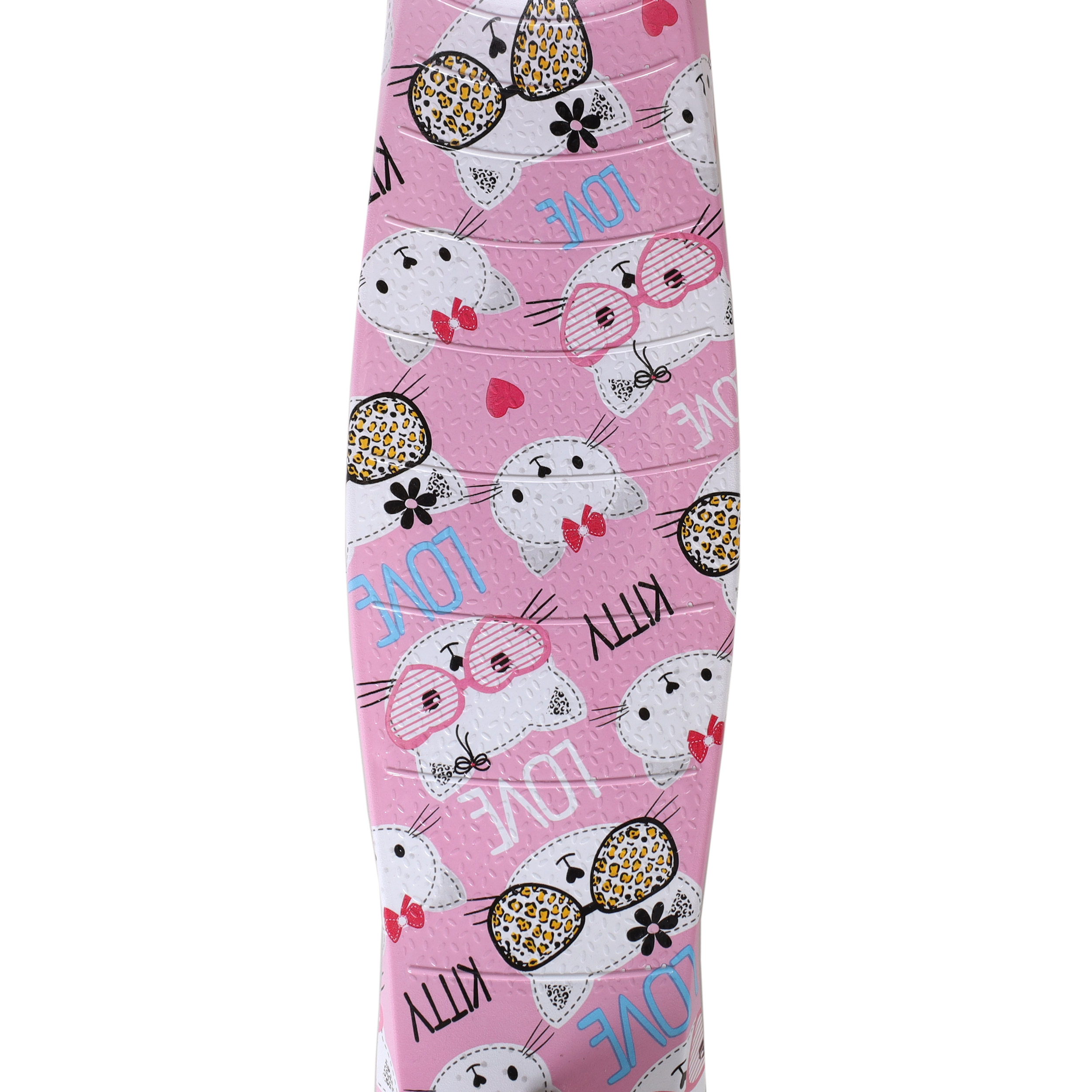 Самокат трехколесный для детей от 2-х лет Yeenot GT4105P52, нагрузка до 30кг, вес 1,8кг, светящиеся колёса PU 110мм, цвет розовый Котёнок БК/уп10