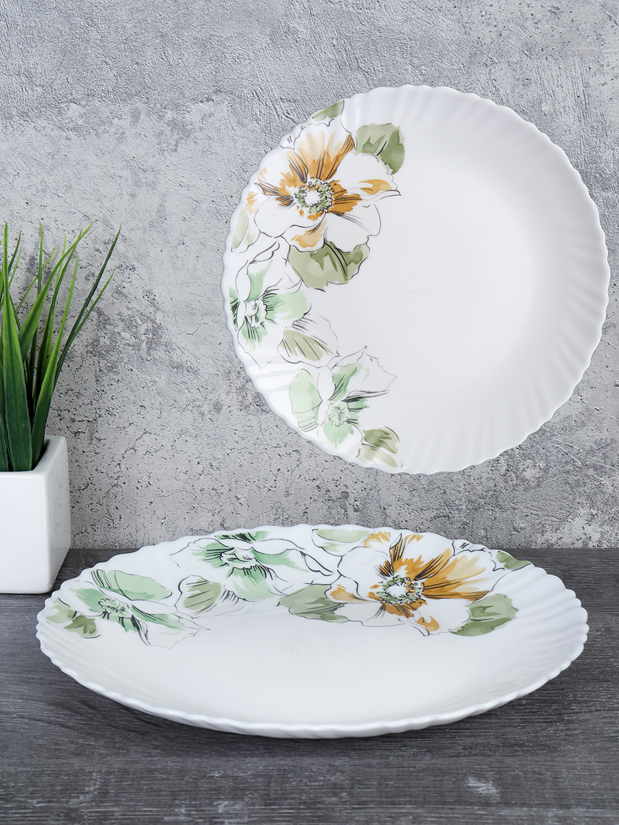 Тарелка 215 мм / LHP-85 (7364) /уп 6/48/Графические цветы 