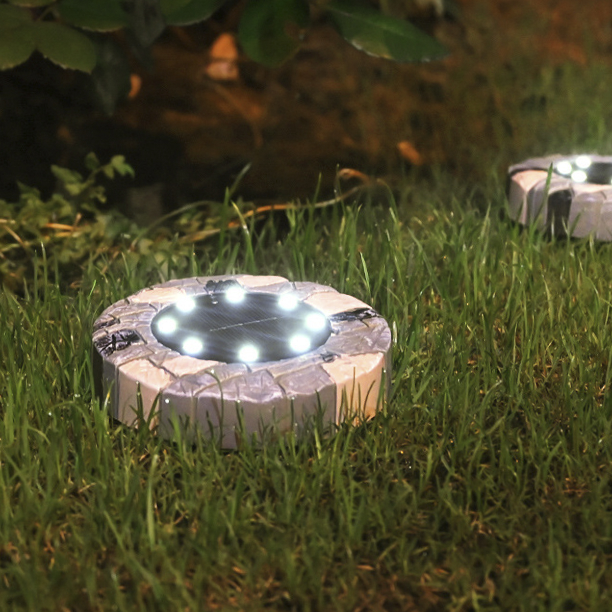 Светильник садовый на солнечной батарее 12х14 см / PM-538 /уп 4/120/