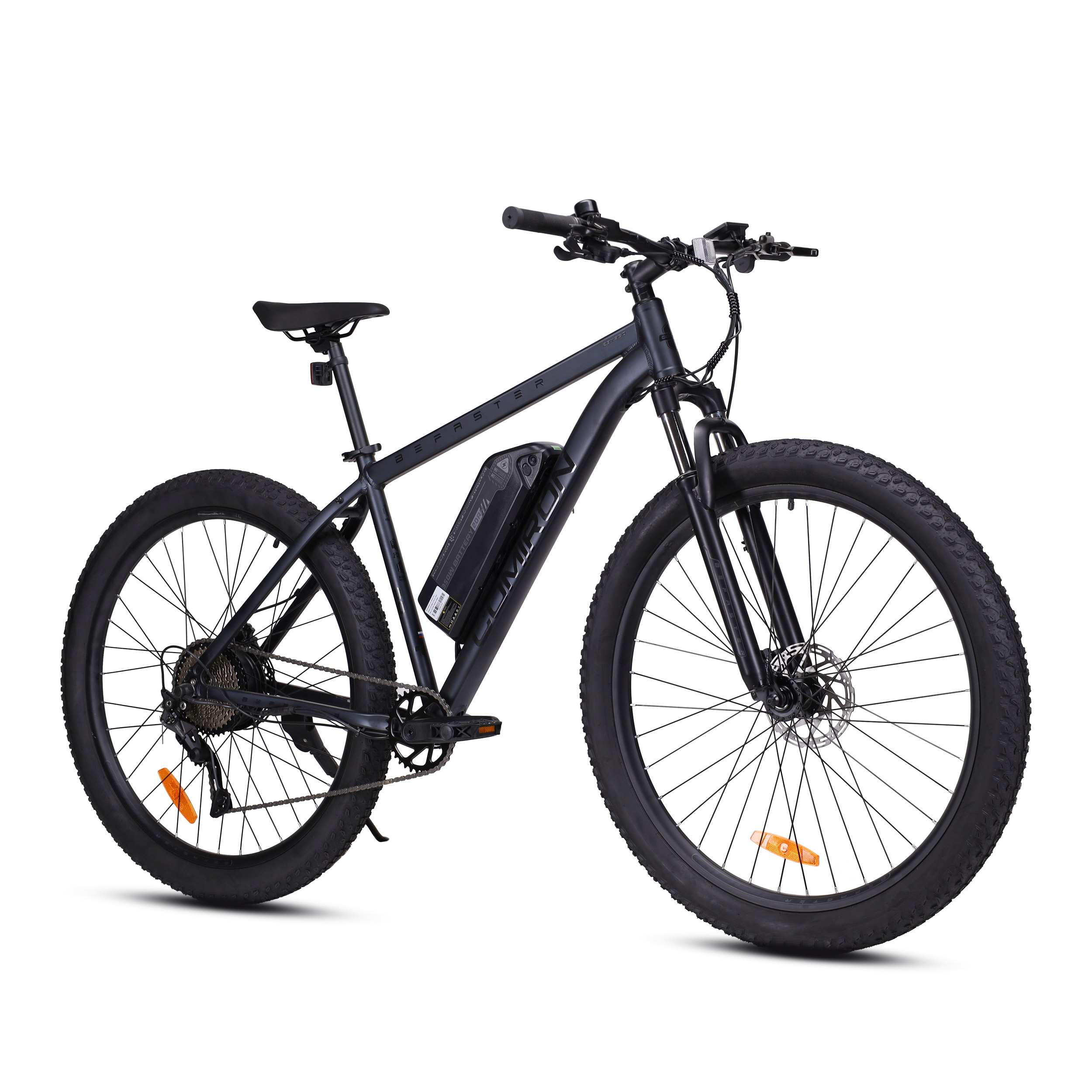 Электровелосипед 29"x3.0 рама 19" COMIRON BeFASTER 10SP SHIMANO, MT200, 11-42T, 350W 36V/20AH чёрный