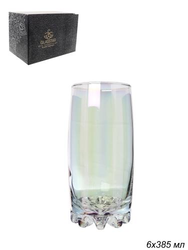 Стакан 6 штук 385 мл Лиловая дымка 3 АКЦИЯ / RNLD812 /уп 4/ для коктейля