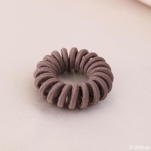 Резинка для волос коричневый / NSAL-22F /уп 300/пружинка