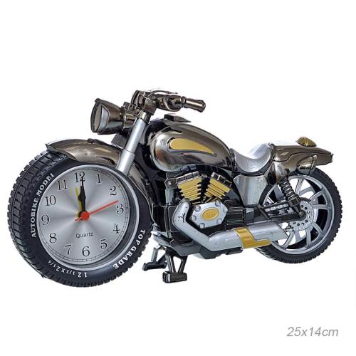 Часы настольные Мотоцикл 25х14 см / YF169A /уп 72/