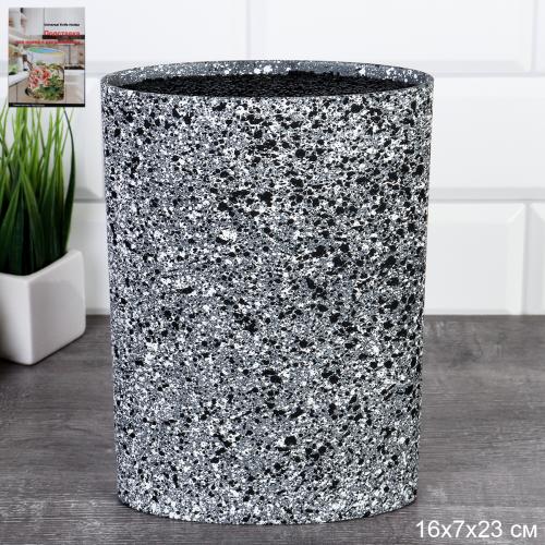 Подставка для ножей 22х16 см Овал / PPK95M /уп 12/матовая