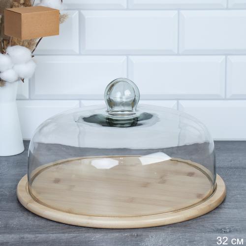 Блюдо с крышкой 32 см / CF267 /уп 6/*