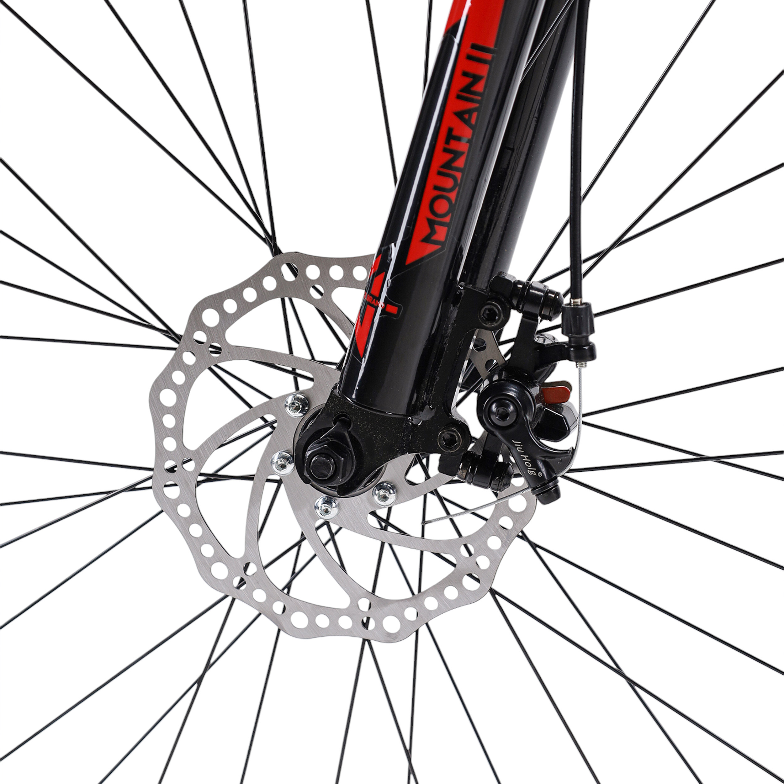 Велосипед 26" рама 17" 21sp MEGAWHEELS MOUNTAIN II чёрный-красный