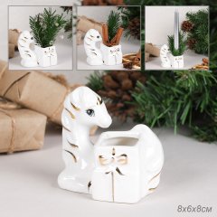 Статуэтка Лошадь 8 см / B5438 /уп 96/ Символ года 2026 костяной фарфор