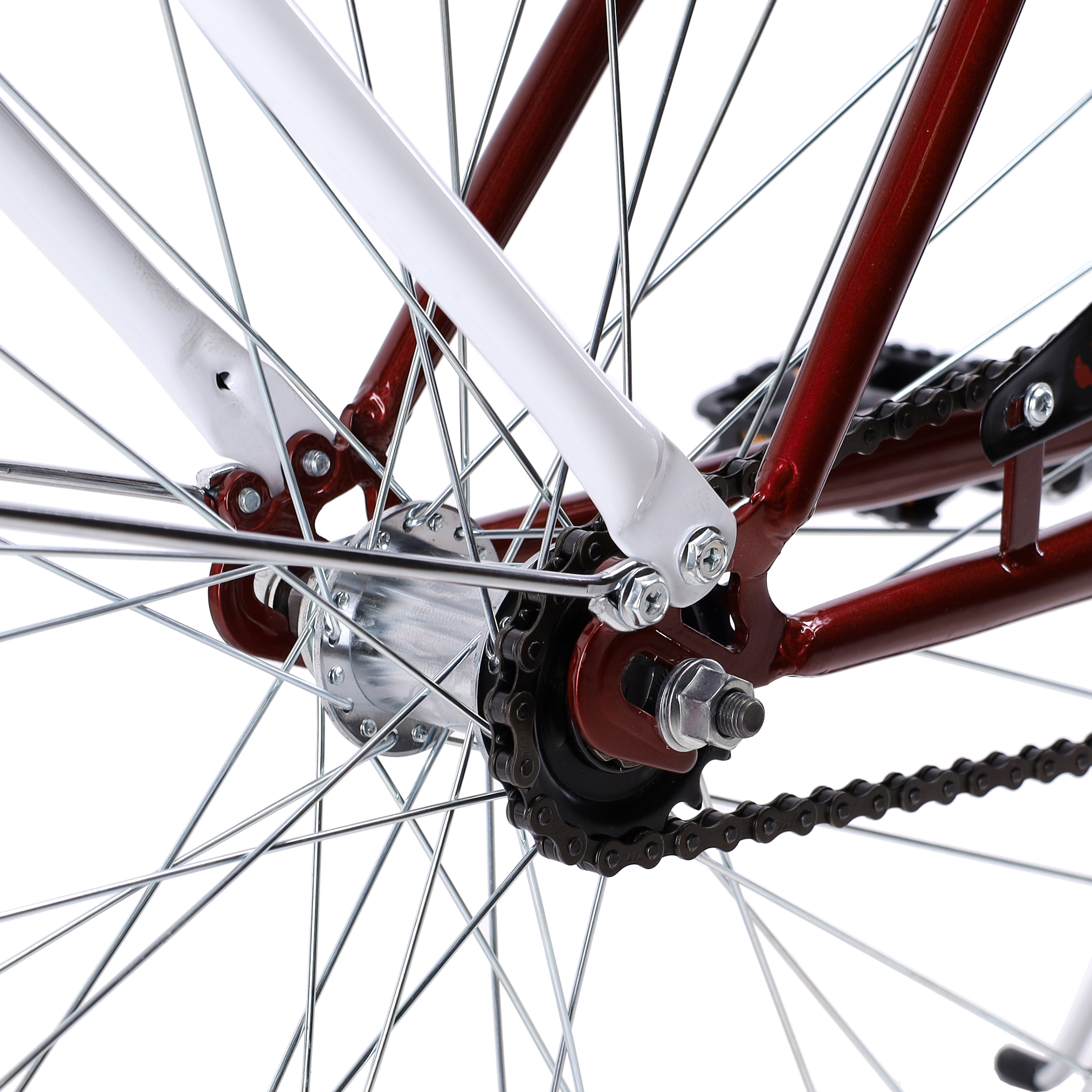 Велосипед городской с корзинкой 28" рама 19" 1sp KRYPTON DACHA W красный кристалл ЦВК