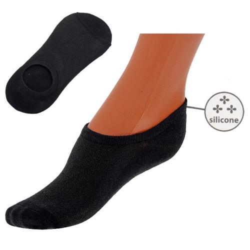 Носки женские р. 36-41 набор 12 штук / S158 /уп 30/100/черные/силикон пятка