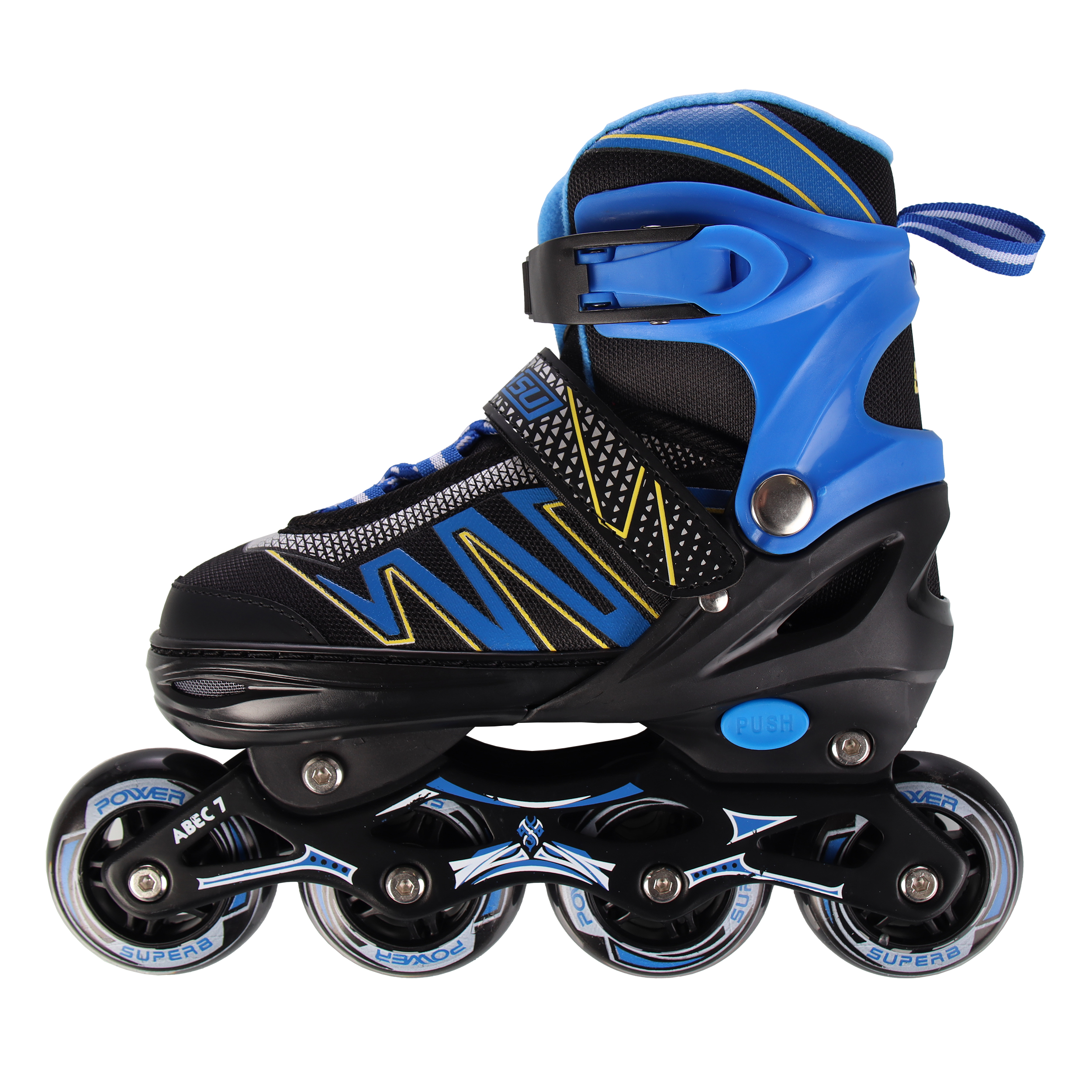 Роликовые коньки POWER / М /уп 6/ (35-38) синий