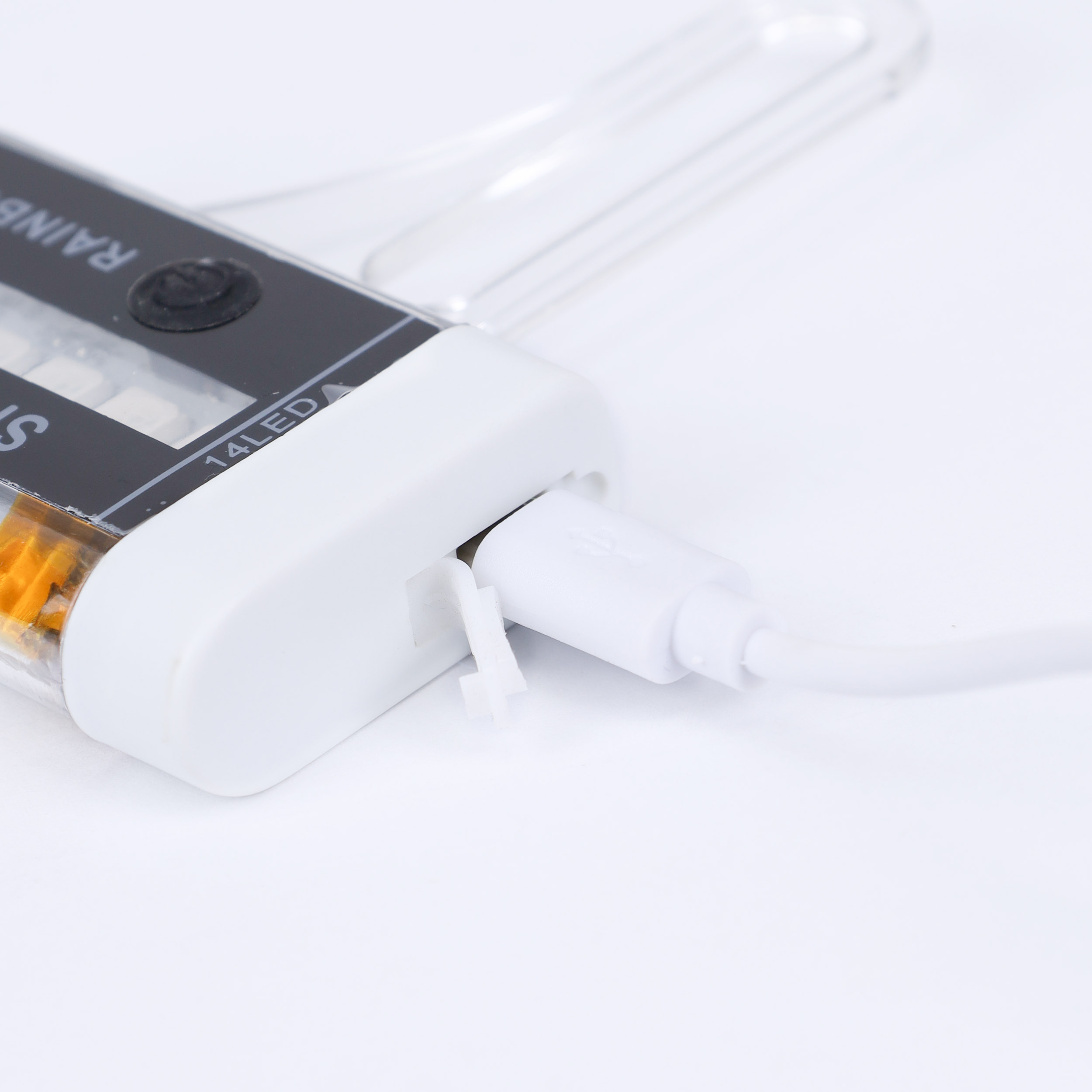 Фонарь подсветка для колес COMIRON "A02" корпус: пластик; свет 14 RGB LED; аккум USB; влагозащита IPX5; 30 рисунков. /уп 100/