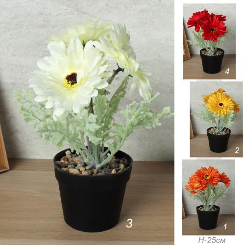 Цветочная композиция Гербера 25 см / ZH-017 /уп 96/