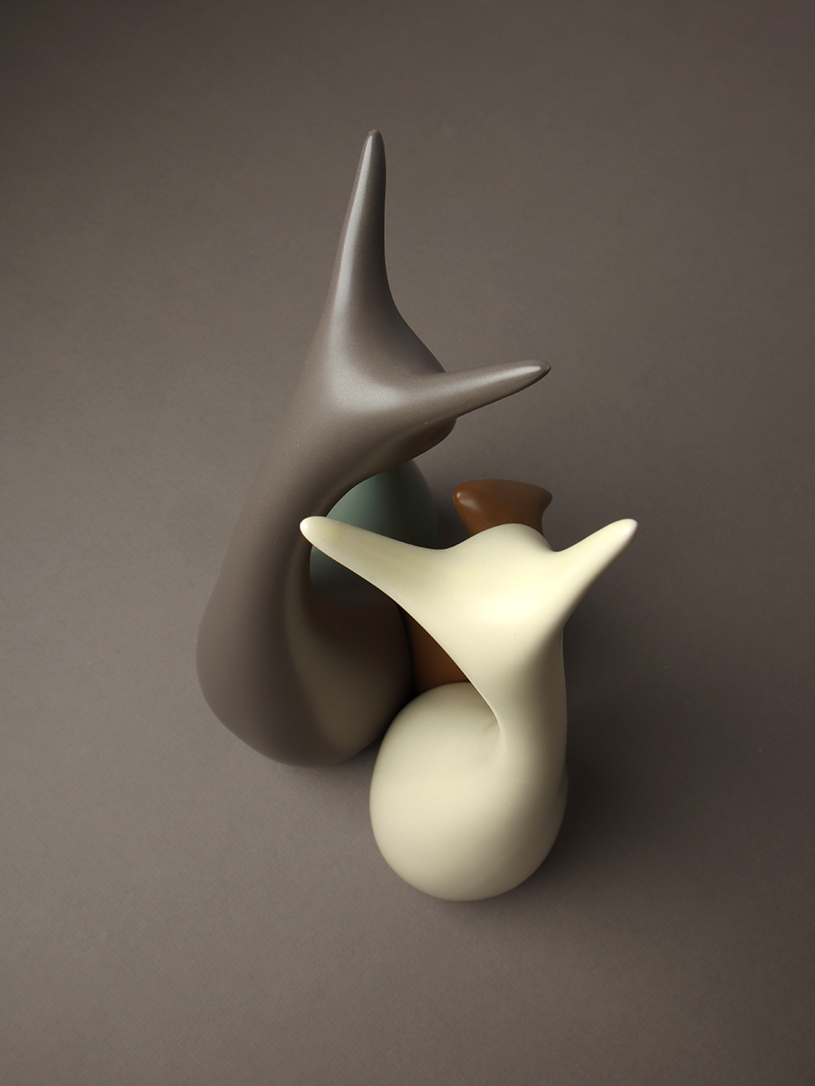 Статуэтка Кошка набор 4 штуки / JIN-02 /уп 18/