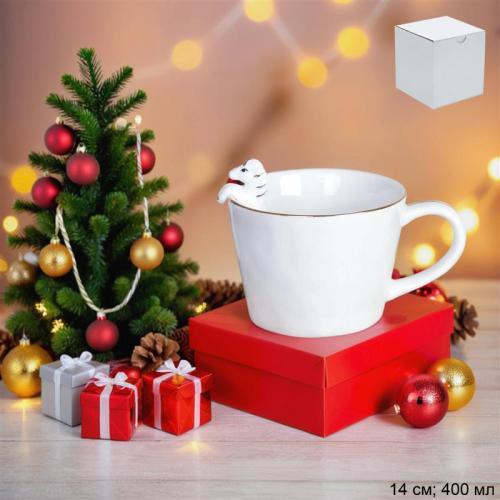 Кружка 400 мл Лошадь 14 см / B5479 /уп 48/Символ года 2026/ костяной фарфор