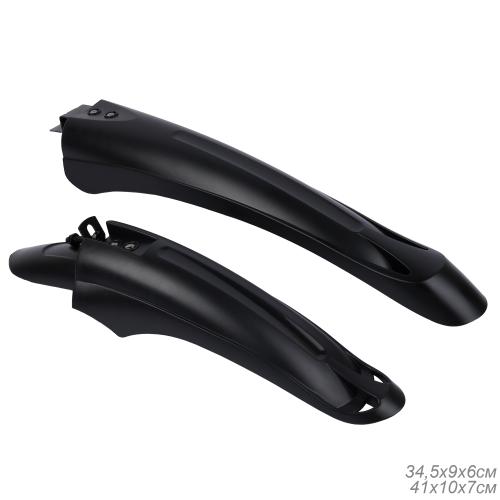 Крылья для велосипеда для колёс на 24-26". COMIRON Splash. комплект 2 шт. Цвет: Черный. /MAR-003/уп 50