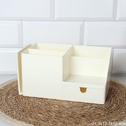 Органайзер под косметику украшения 21х12х10 см / GL-22 /уп 36/белый