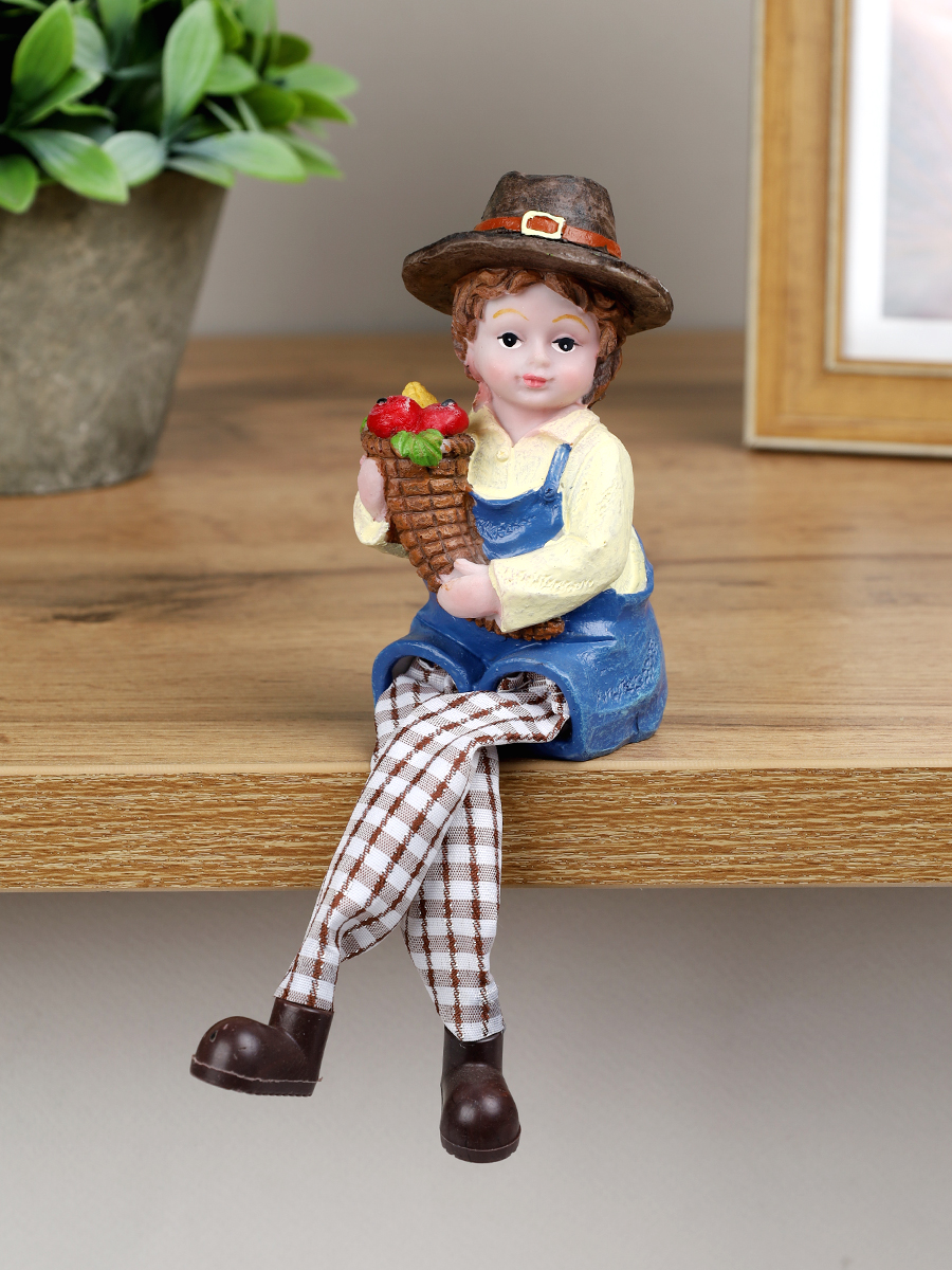 Фигурка Мальчик/Девочка висячие ножки 2 штуки набор / 2007 /уп 96/А