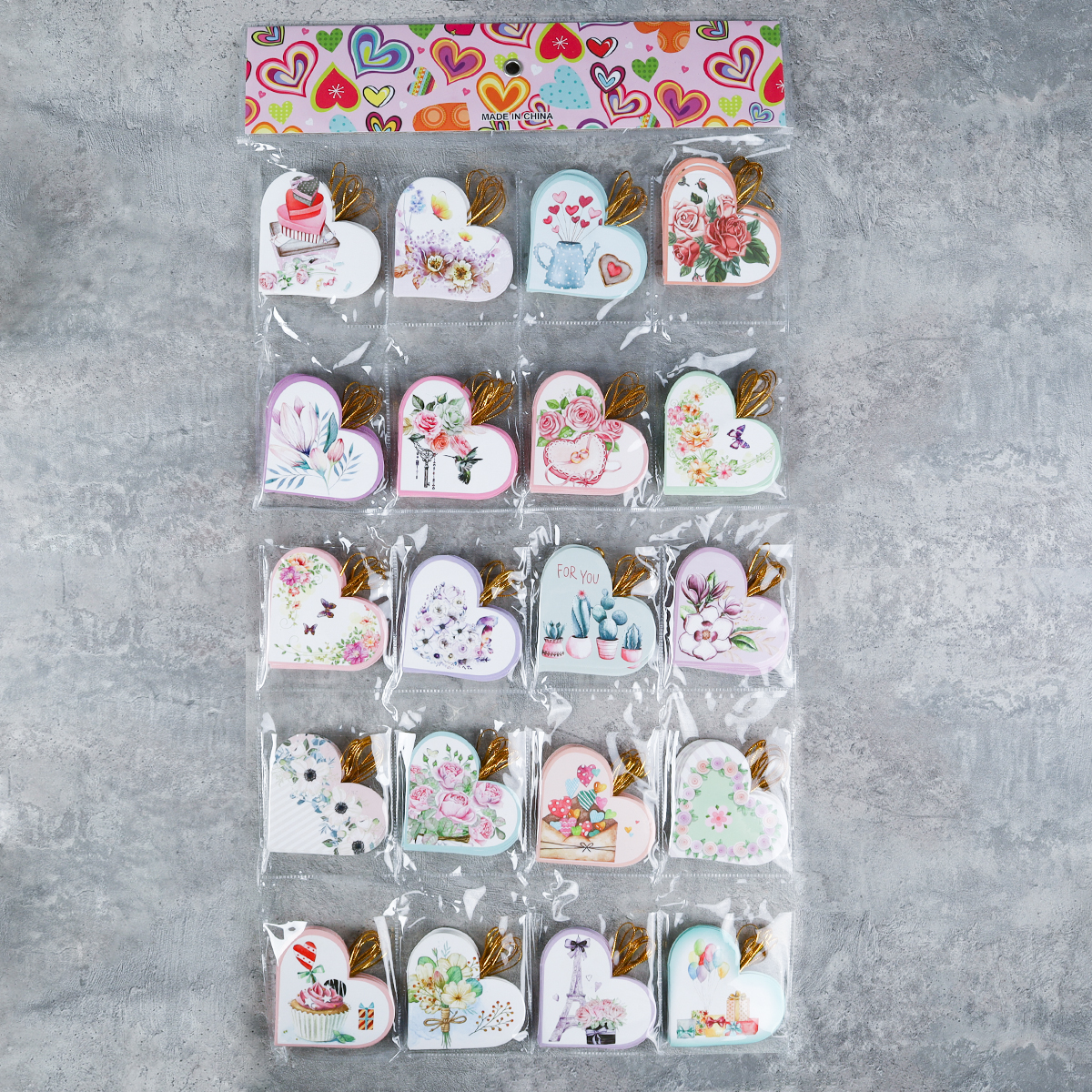 Открытка набор 160 штук Цветы / DE-132 /уп 50/