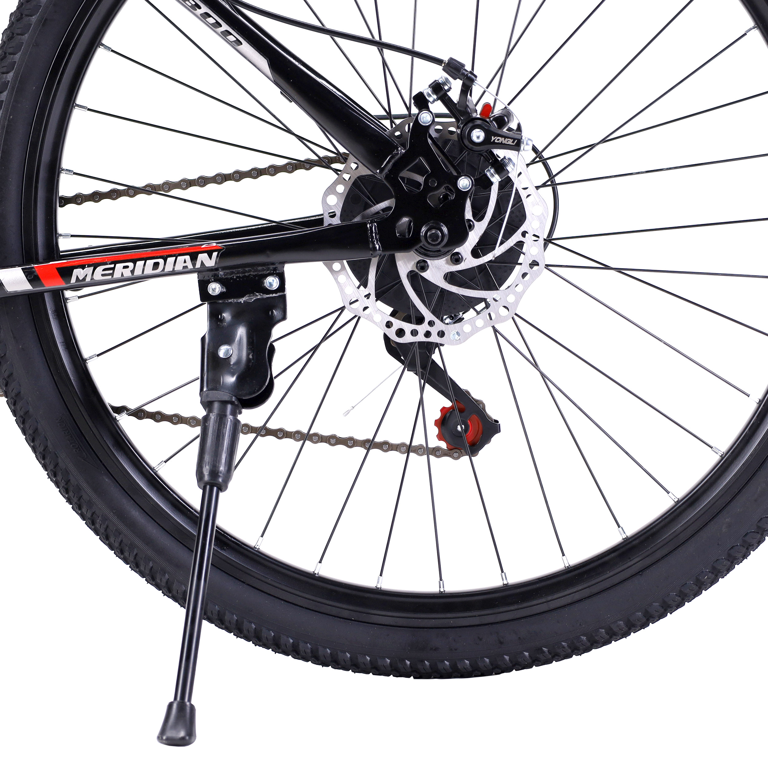 Велосипед горный MERIDIAN MOUNTAIN I 26-17" 21S DISC BRAKE цвет: чёрный-красный
