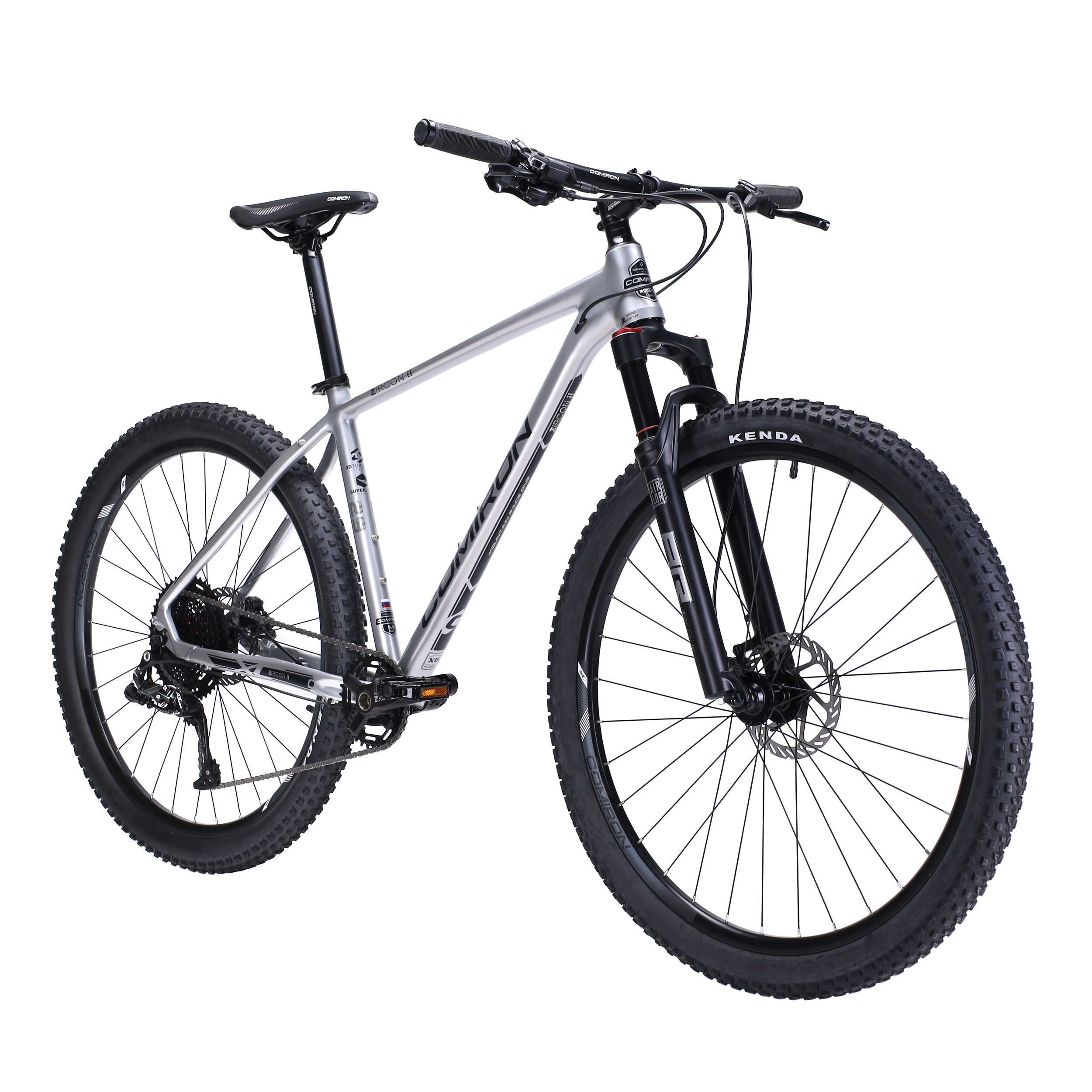 Велосипед горный COMIRON ZIRCON II 29-21", 1*12S, серебро SHINY QUIKSILVER