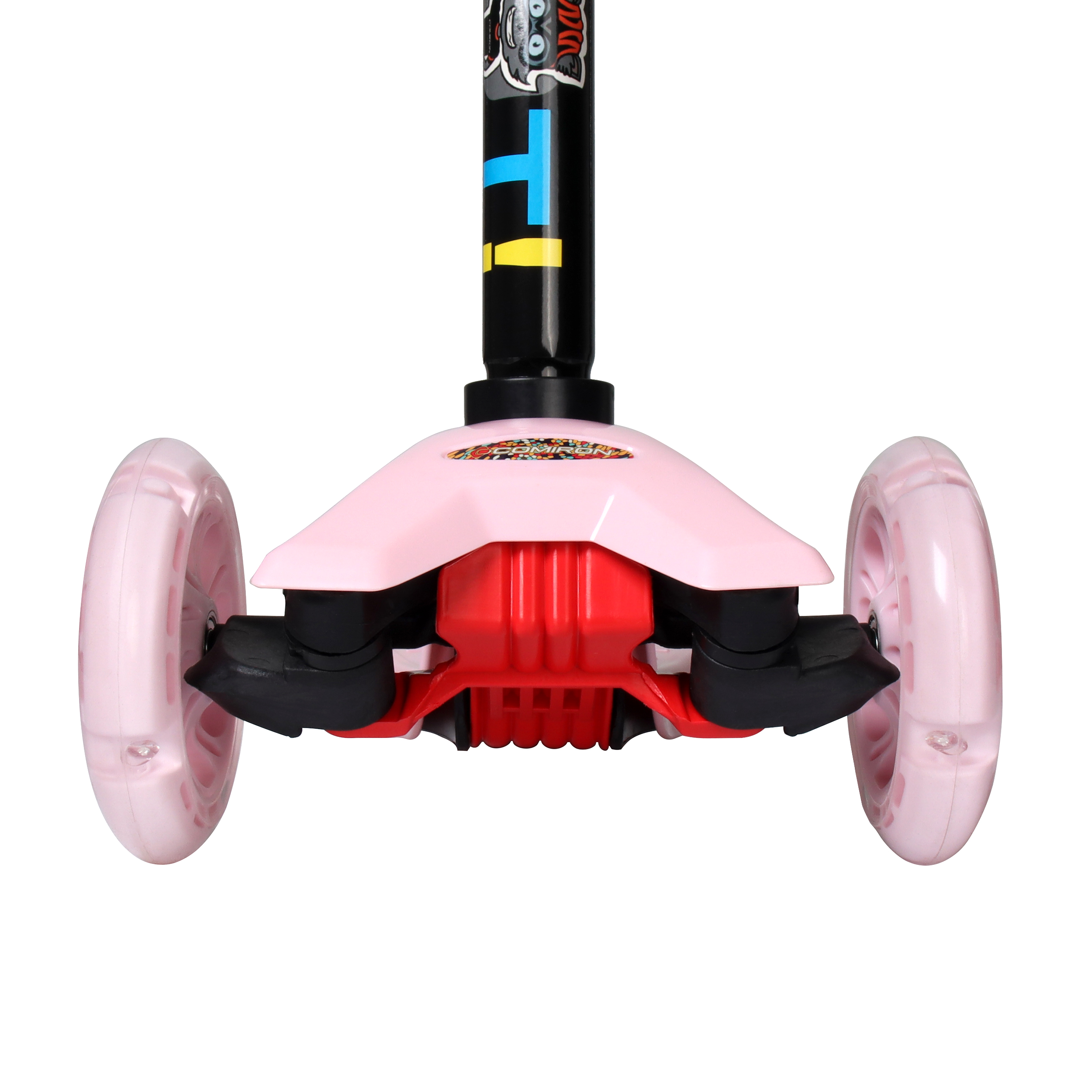 Самокат трехколесный от 3-х лет Yeenot Kids GT4108, до 50кг, вес 2.3кг, свет. колёса PU 116мм ABEC7, розовый, БК/уп10/ АКЦИЯ!