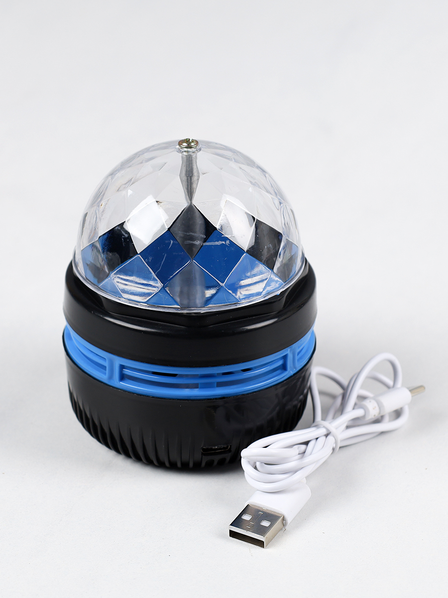 Проектор диско-шар ночник светодиодный классический, настольный 11 см / CW182609-17 /уп 100/