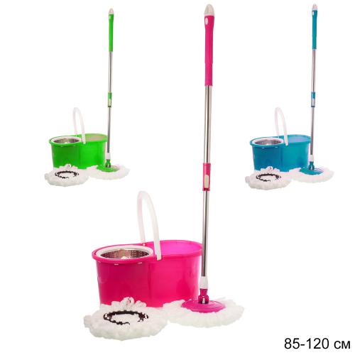 Ведро с отжимом и шваброй центрифуга нерж / DG-100 /уп 24/