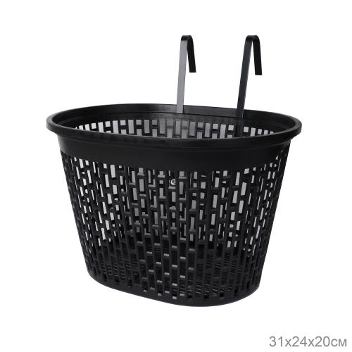 Корзина для велосипеда пластиковая черная. / 1DVMI-10 / уп 50