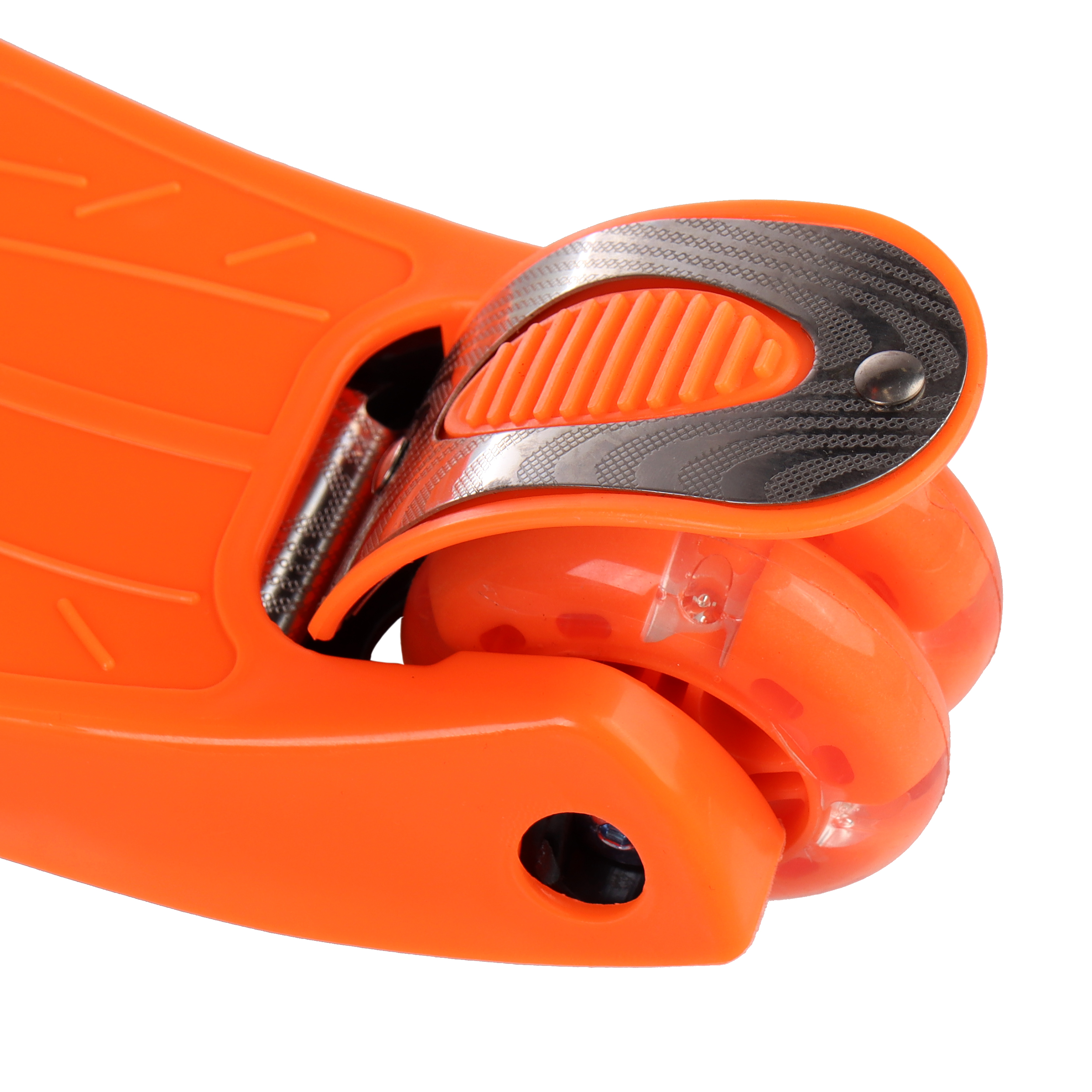 Самокат трехколесный от 3-х лет Yeenot Kids GT4108, до 50кг, вес 2.3кг, свет. колёса PU 116мм ABEC7, оранжевый, БК/уп10/ АКЦИЯ!