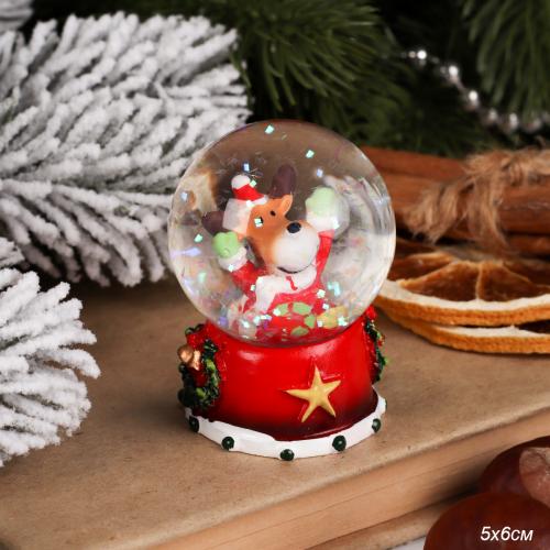 Новогодняя фигурка Шар 6х5 см / 25466 / А  759639