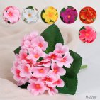 Цветок искусственный КРАСНЫЙ Фиалка 22 см / W01316-2 /уп 112/300/600/ 738968     