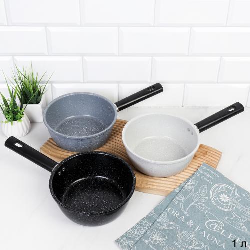 Ковш 1 л Черный Гранит ручка бакелит/ индукция/ RSD-60 /уп 50/ 0,336/ 17(16)х6,5