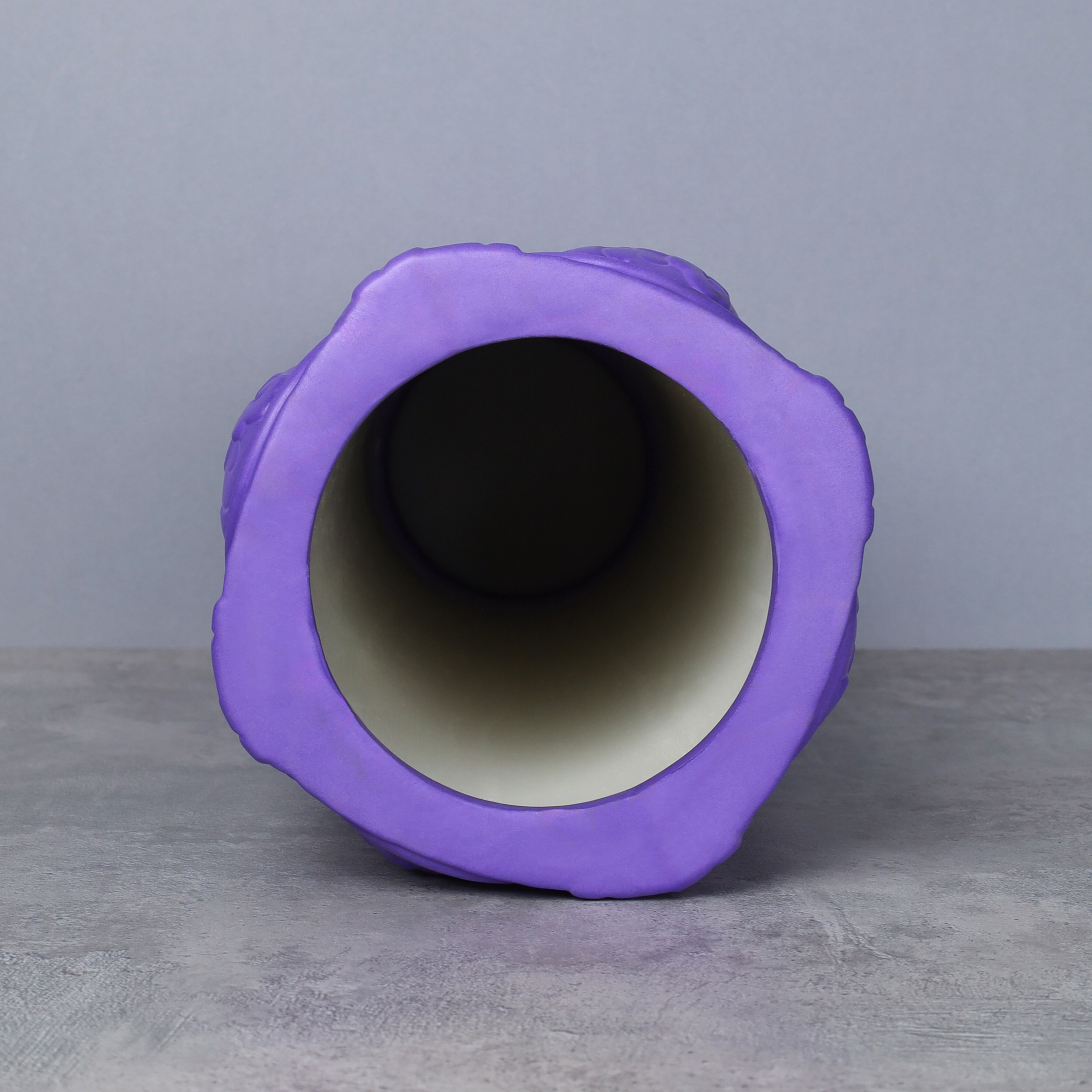 Ролик массажный спортивный Woohooo WAVE 33x14 / АКЦИЯ ! / фиолетовый / уп10 