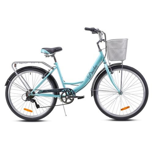 Велосипед городской 26" рама 17" 7sp KRYPTON DACHA W небесно голубой ЦВК
