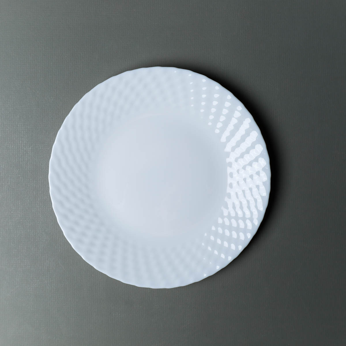 Набор тарелок 6 штук 190 мм белая фактурная / WVP75Q (WHITE) /уп 12/ 