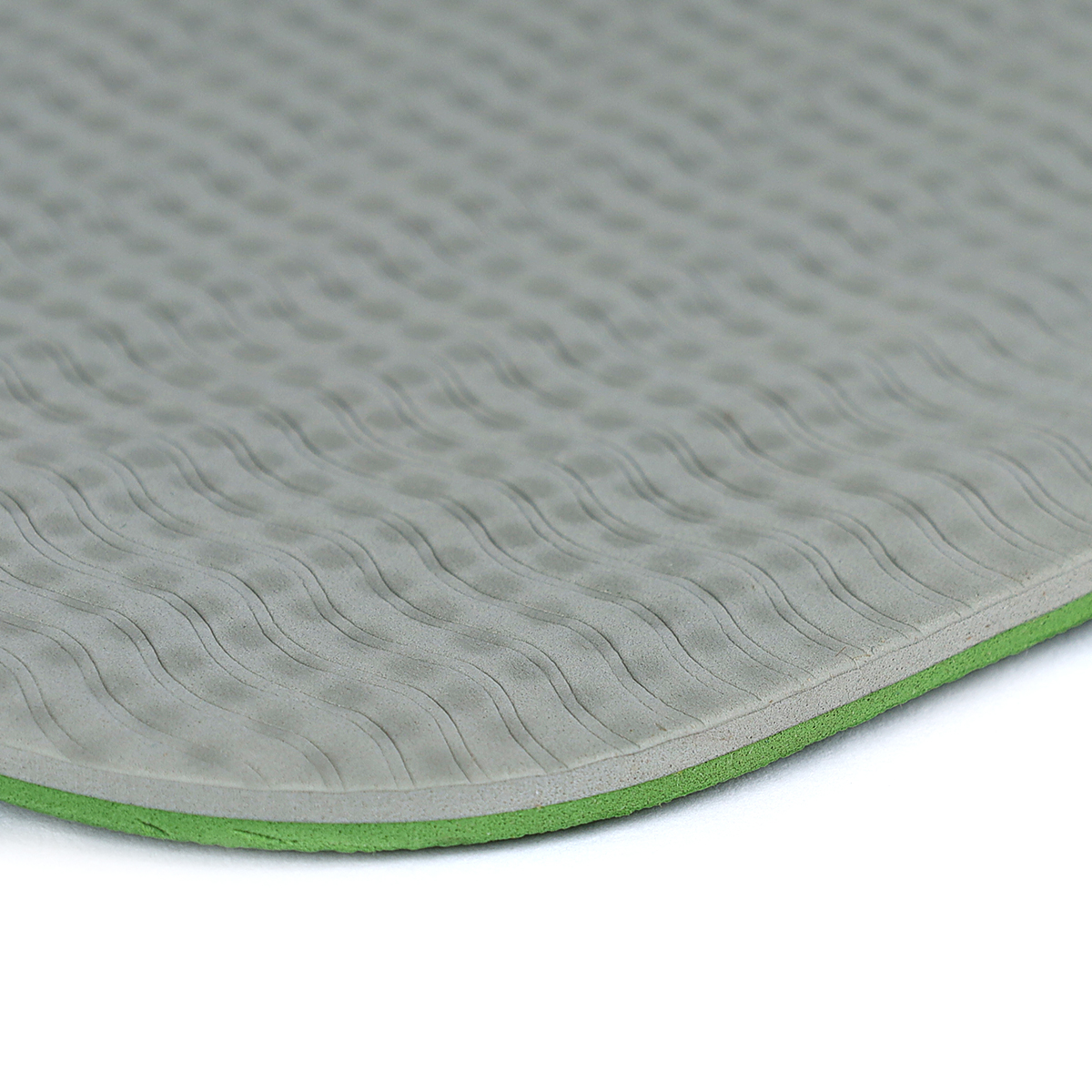 Коврик для йоги и фитнеса спортивный гимнастический двухслойный TPE 6мм. 183х61х0,6 цвет: тёмно-зелёный / YM2-TPE-6DG /уп 12/