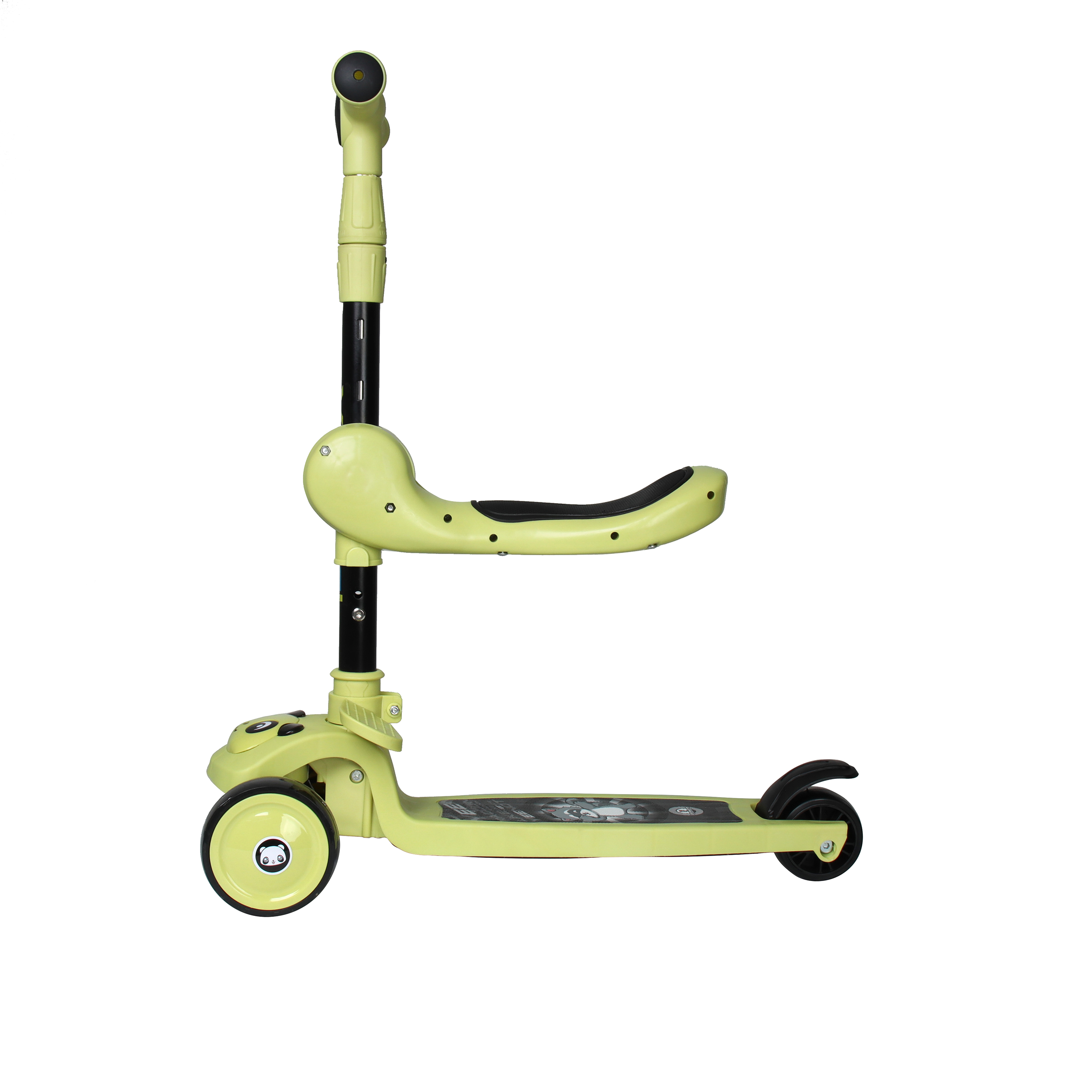 Самокат 3-х колесный COMIRON Yeenot Панда / E300/2 /уп 8/ зеленый