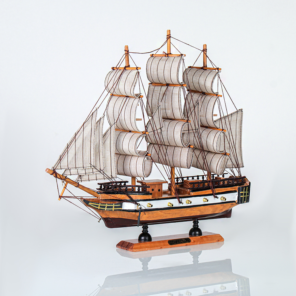 Макет парусного корабля 33х32 см / SH234G /уп 18/