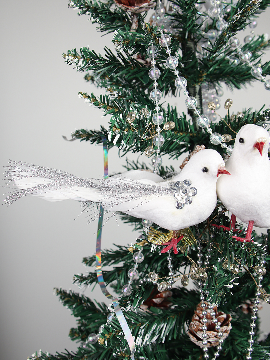 Новогоднее украшение Птица счастья 15 см ЦЕНА указана за 1шт / SH0938 /уп 2/600/121867