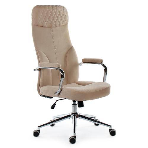 Кресло руководителя CH-10M Ch Бежевый №4 Велюр