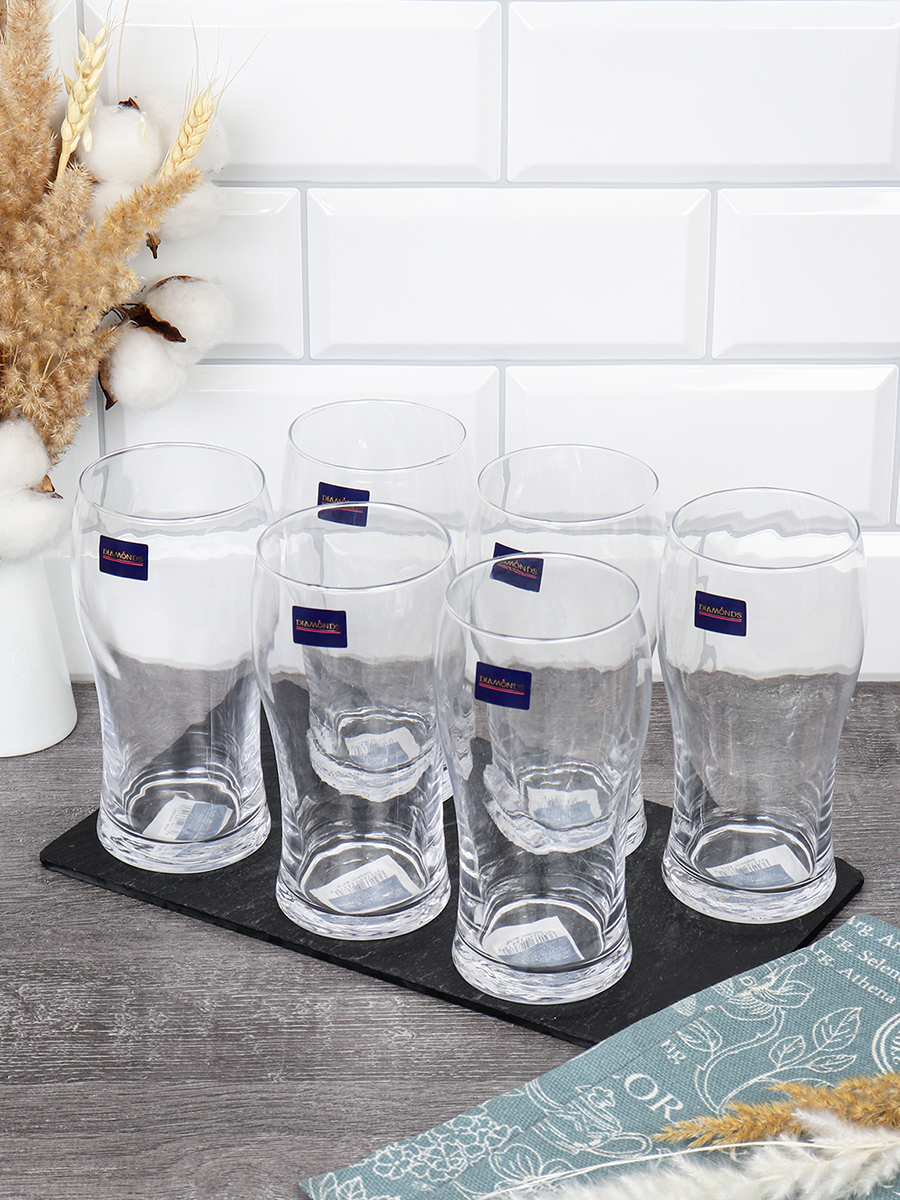 Бокал пивной 6 штук 600 мл / DMC022 /уп 8/