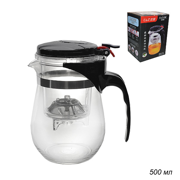 Френч-пресс 500 мл с рычагом /d2/500ml/A8525 /уп 80/*