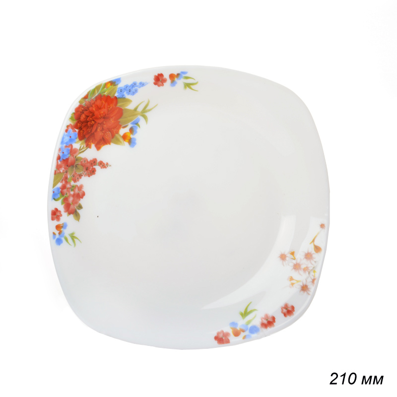 Тарелка квадратная 210 мм  АКЦИЯ / FXP75-YF(YF13015) /уп 6/72/ 