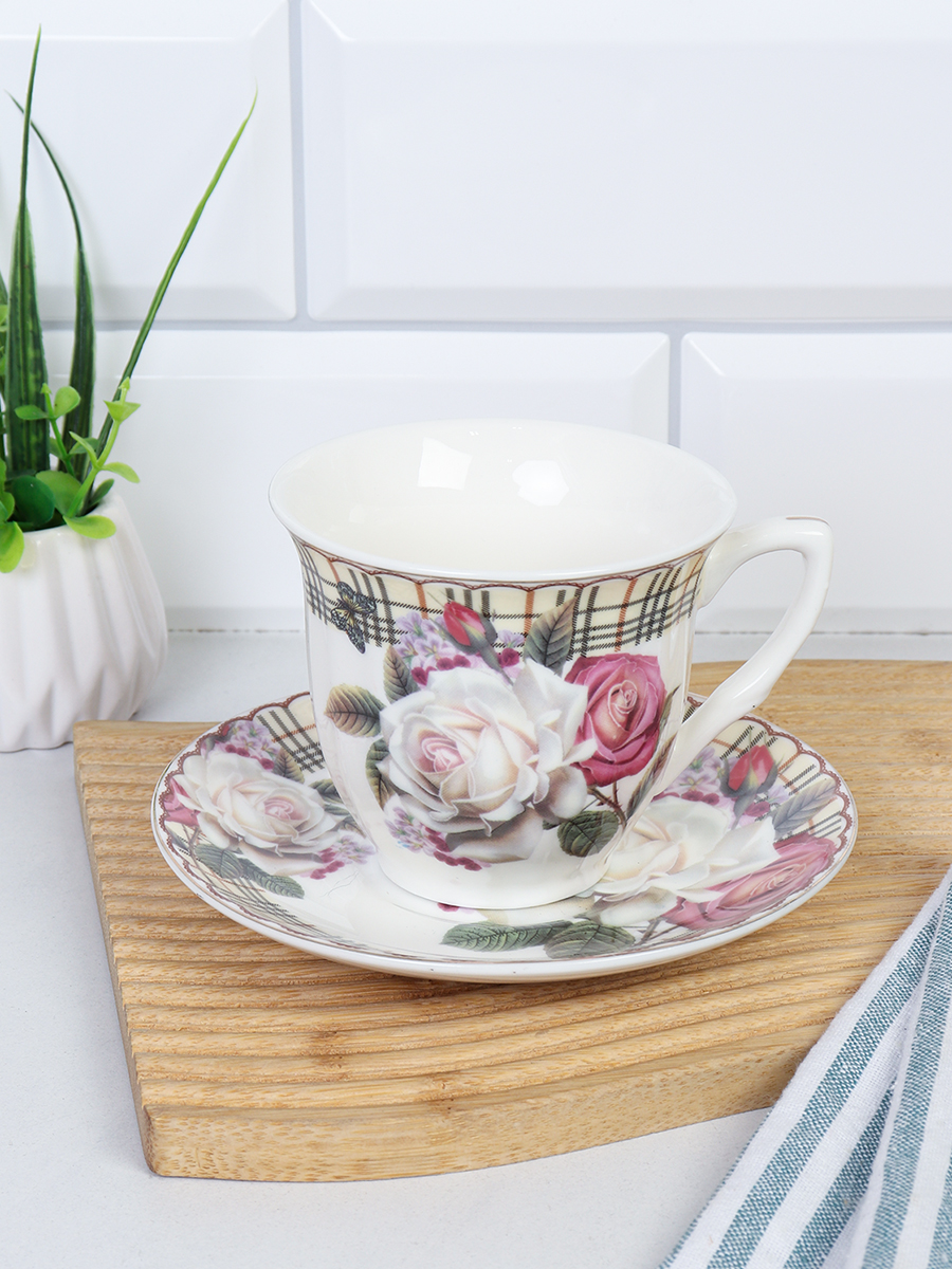 Чайная пара 250 мл PVC / new F31-2PVC /уп 36/ 