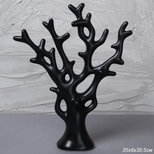 Статуэтка Коралл 30 см черный / JIN-08 /уп 20/