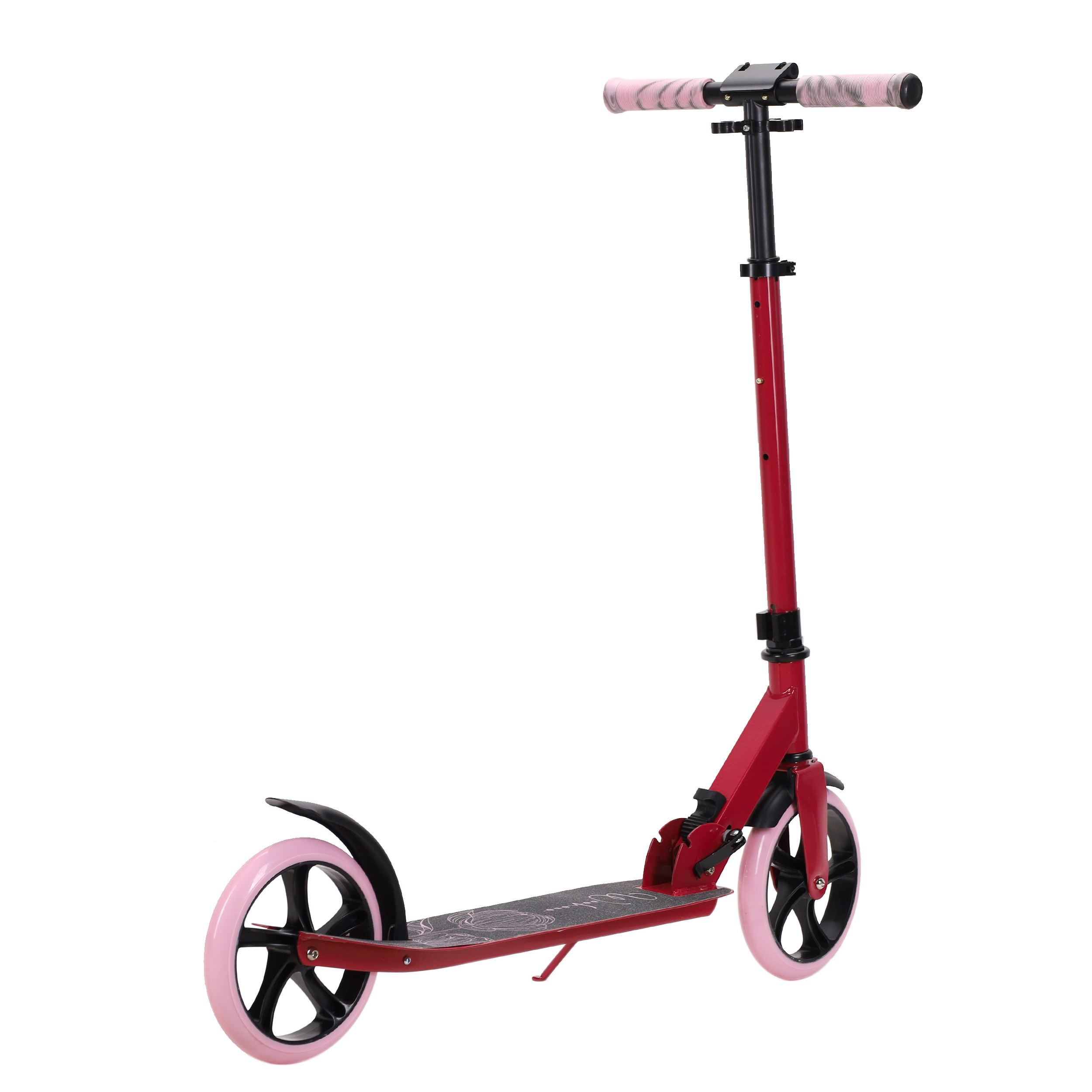 Самокат 2-х колесный Woohooo Vibex / колеса 200мм / Pink Flower / уп 4